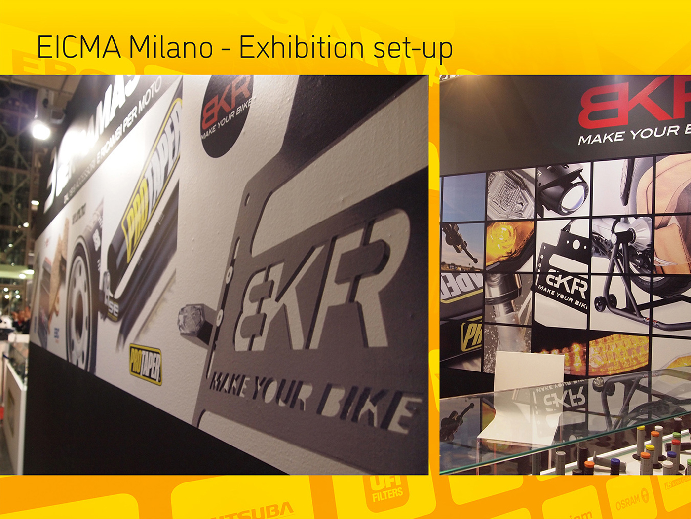 Exhibition set-up Eicma milano BKR - Bergamaschi