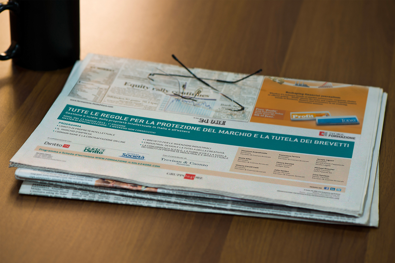 Newspaper advertising Il sole 24 ore