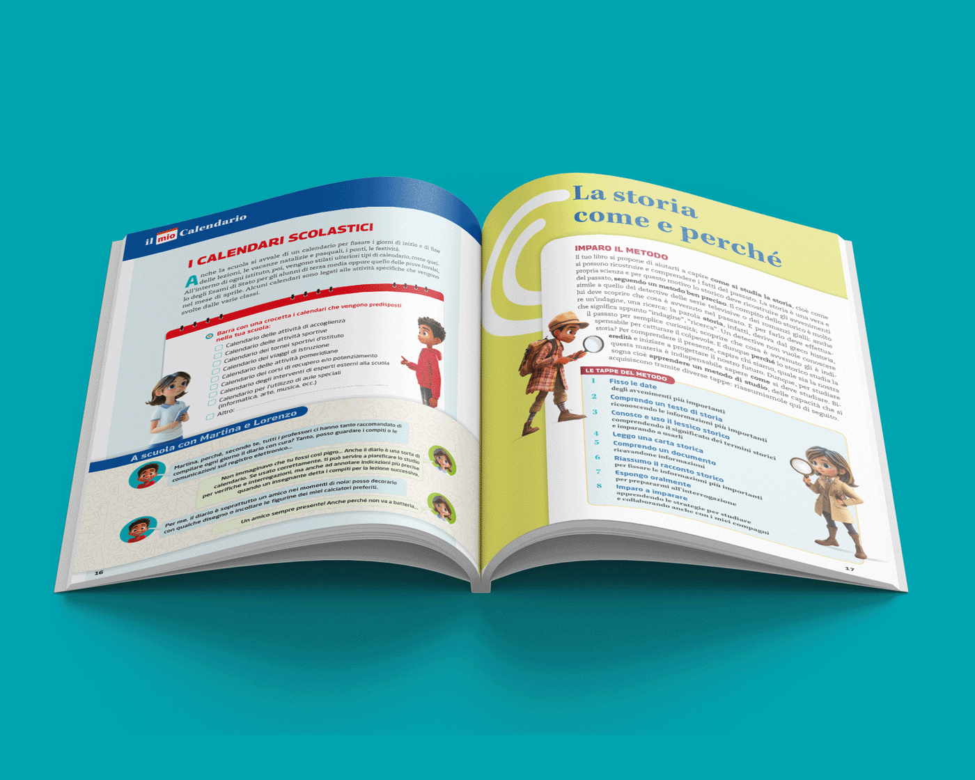 internal design Il calendario della Scuola