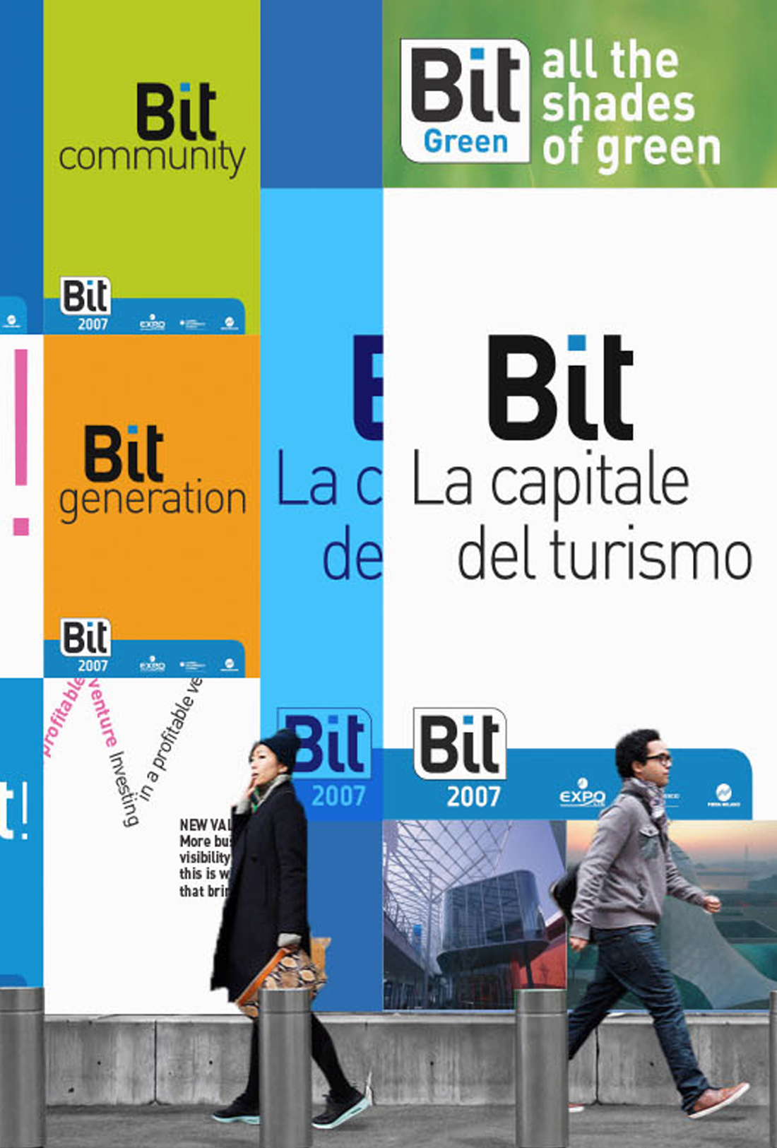 Logo, fair materials and automatic pagination - BIT: Borsa Internazionale del Turismo
